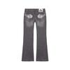 Vintage Star Print Denim Jeans Women Loose Straight Cut Streetwear Casual Pants
