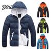 Waterproof Winter Down Men Padded Color Windproof Coat Contrast for Outdoor