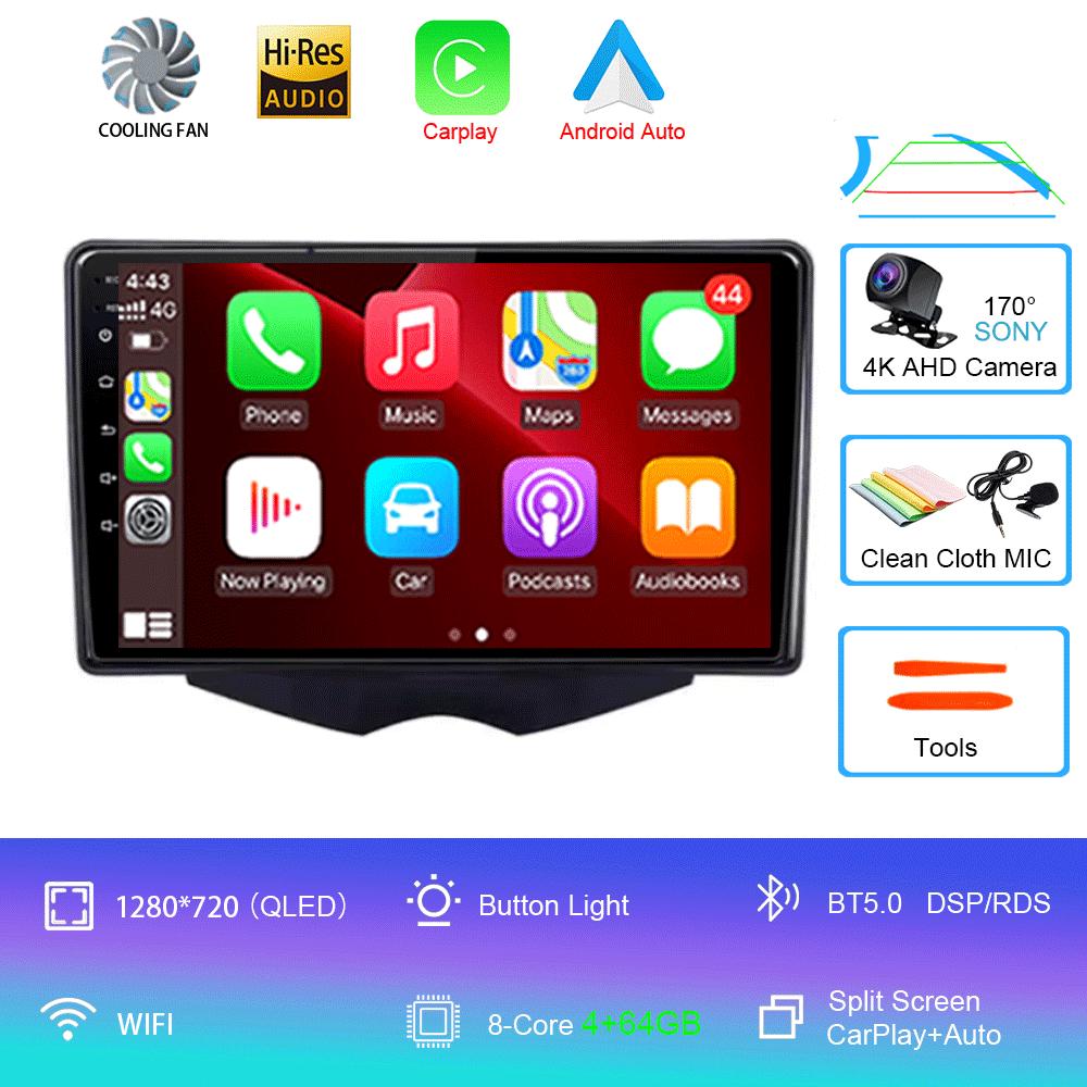 Car Radio Android 14 Carplay For Hyundai Veloster FS 2011 - 2017 Navigation Multimedia Player Stereo WiFi+4G BT DVD 360 Canera