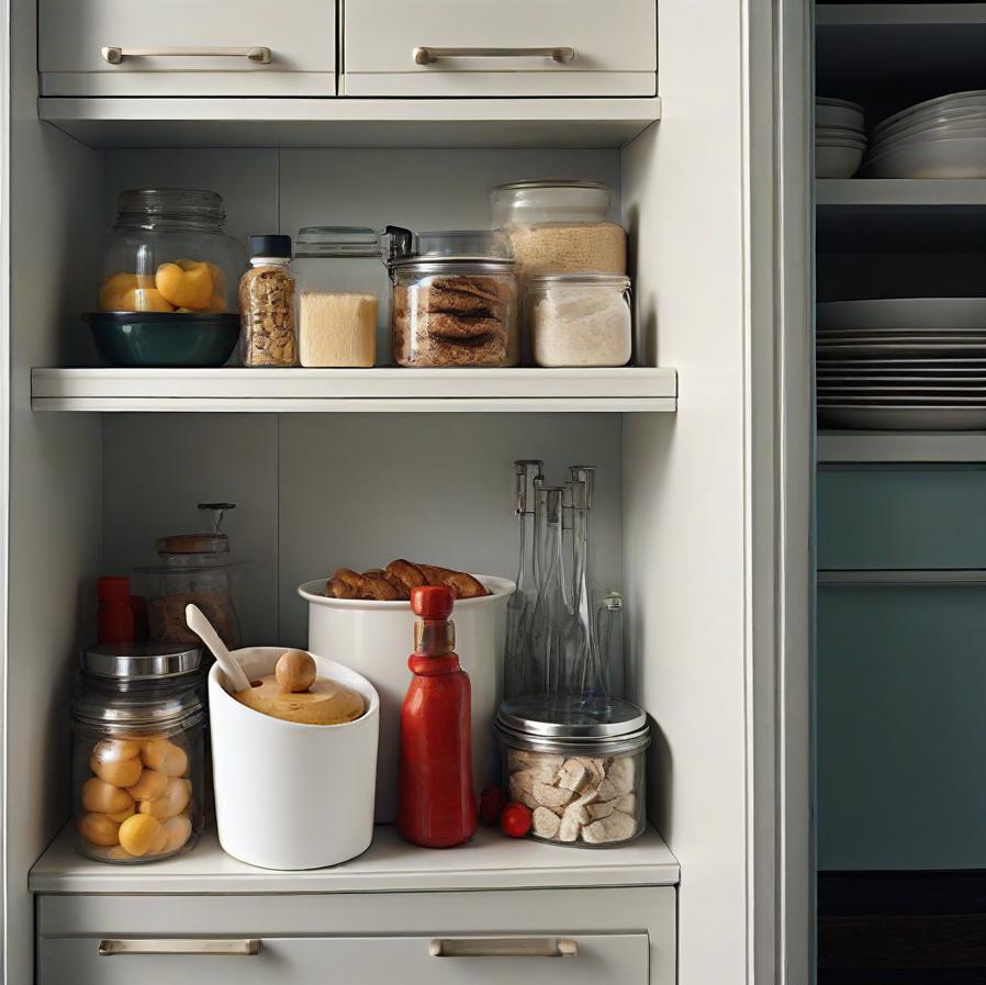 Vintage Ceramic Seasoning Jar with Slanted Mouth Lid Storage Box Set Multifunctional Moisture-proof Storage Jar Kitchen Supplies