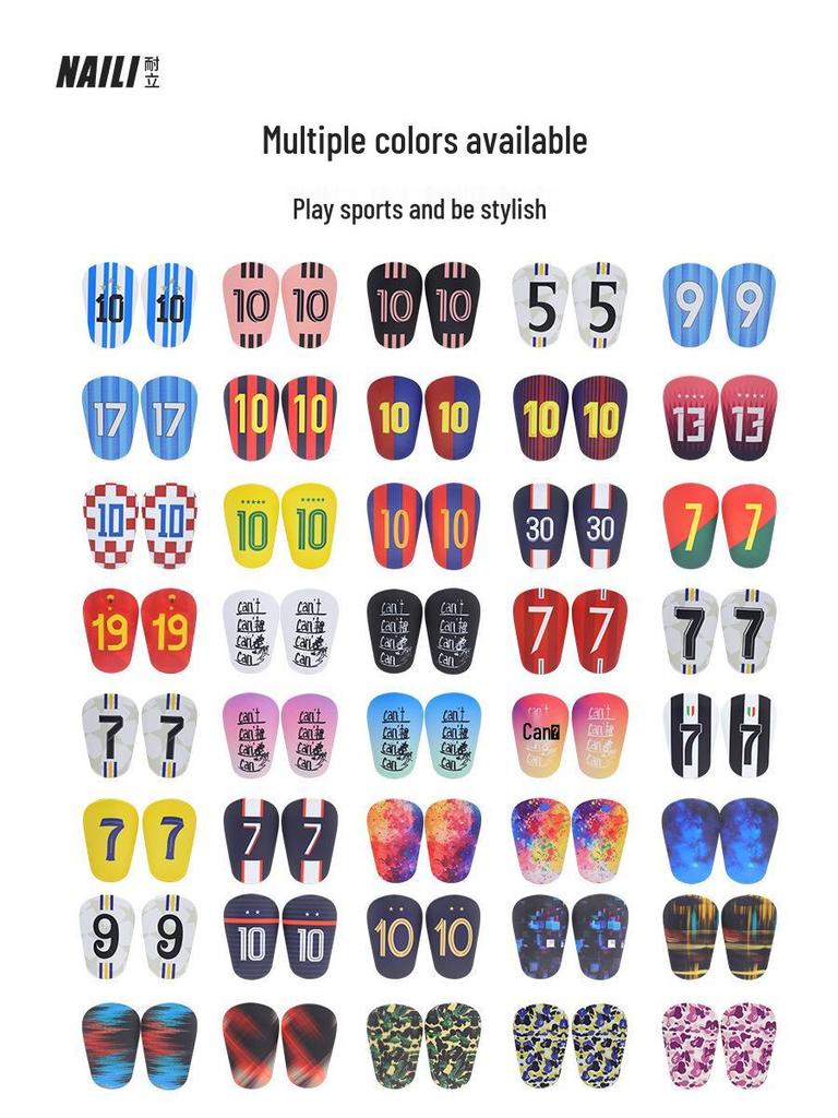 Mini Star 2nd Gen Lightweight Shin Guards for Adults & Kids - Professional Football Protective Gear