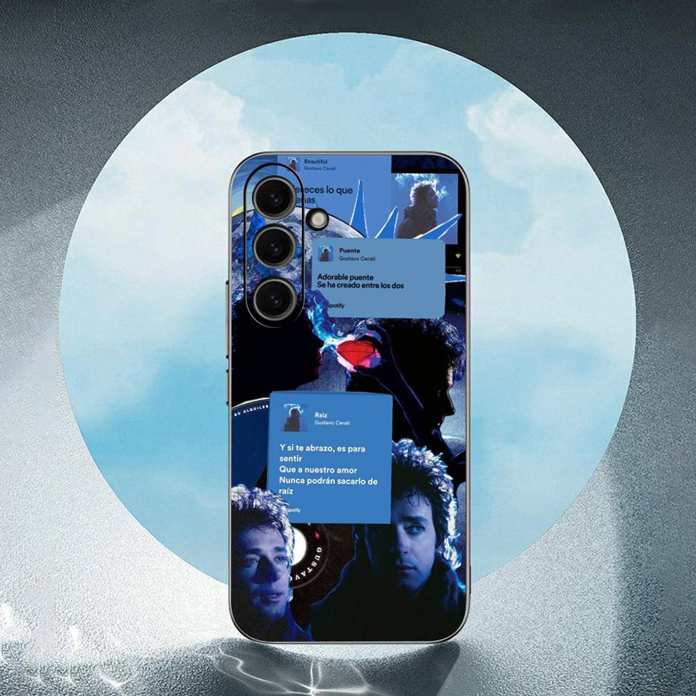 G-Gustavo-C O-Cerati For Samsung Galaxy S25 S24 S23 Ultra S22 S21 Plus S20 Black Soft Silicone Protective Case
