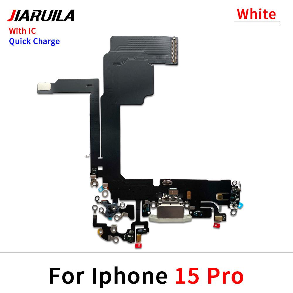 NEW USB Charger Charging Port Dock Connector Microphone Board Flex Cable For iPhone 15 / 15 Plus / 15 Pro