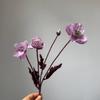 Wu Li Höst Flockad Vallmo Konstgjorda Blommor (5 st)