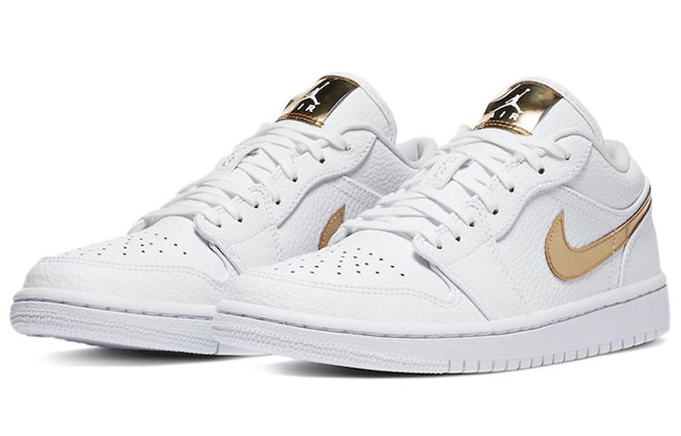 Air Jordan 1 Retro Low 'White Metallic Gold' Women's CZ4776-100