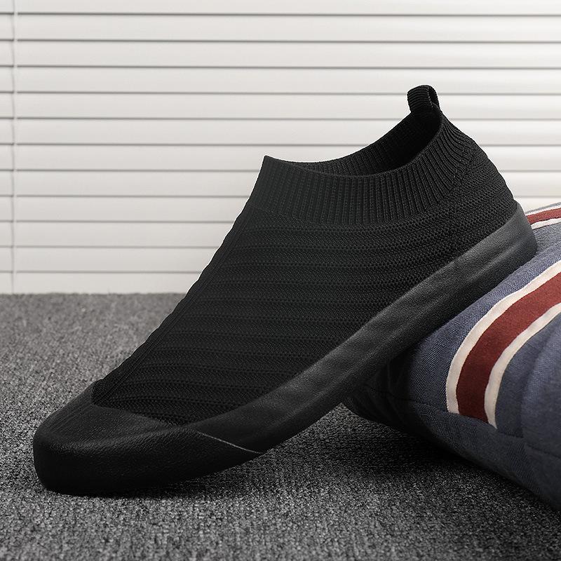 Jarní Nové Pánské Ležérní Líné Pánské Boty na Jeden Krok, Trendy Prodyšné Ponožky Pánské Boty
