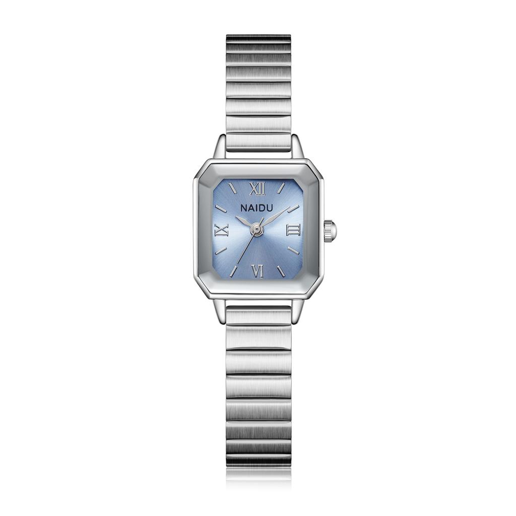 Elegantes Temperament Damenlegierungsuhr lässig schlicht quadratisches kleines Zifferblatt Quarzuhr geeignet für Teepartys Dates Alltag