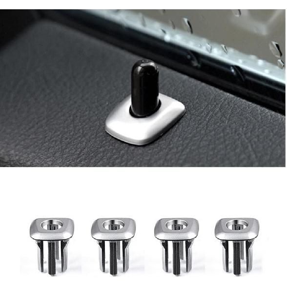 Door Lock Rod Grommet Cover Replace for BMW 5 Series F10 F18 Door Lock Knob Pin Guide kit(Black)
