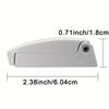 5pcs RV White Rounded Baggage Plastic Door Catch Compartment Latch Holders Clips for Camper Trailer Motorhome Car Accessories