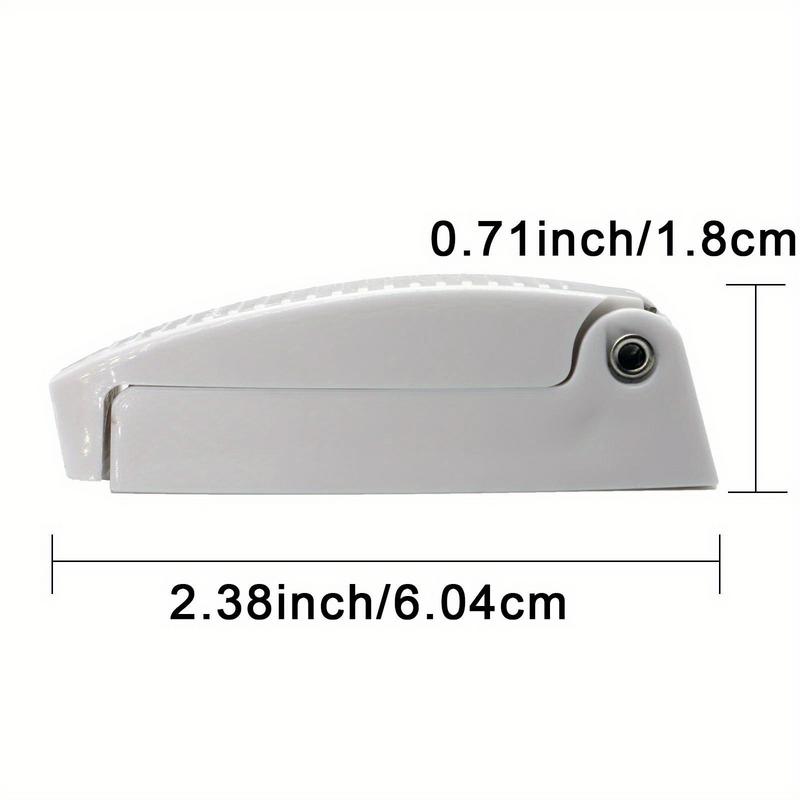 5pcs RV White Rounded Baggage Plastic Door Catch Compartment Latch Holders Clips for Camper Trailer Motorhome Car Accessories
