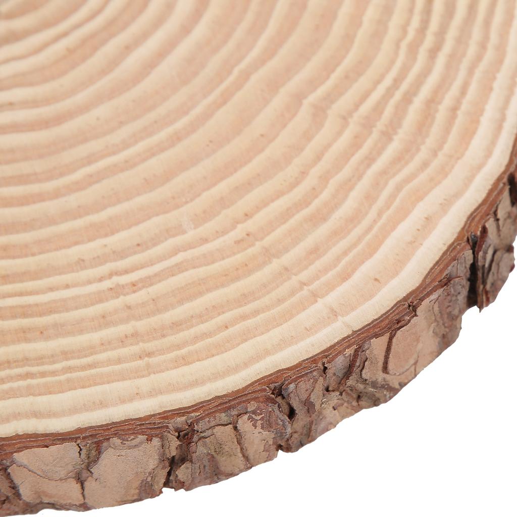 Natural Wood   Unfinished Wood Circles Ornaments Irregular Wood   with Bark