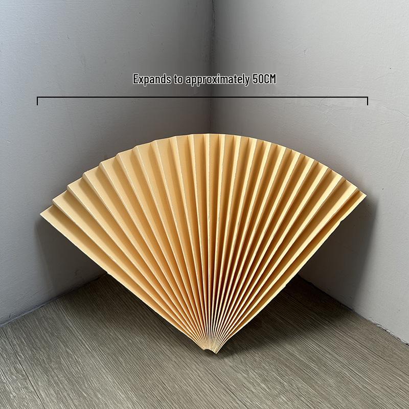 Roter halbkreisförmiger Bambuspapierfächer für Hochzeits- und Eventdekoration