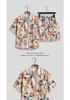 Men's Quick-Dry Floral Shirt and Shorts Couple Matching Beach Set