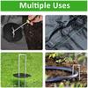 101Pcs Garden Stakes Set 50 U-Shaped Staples Pegs 50 Fixing Gaskets 1 Pick Hook