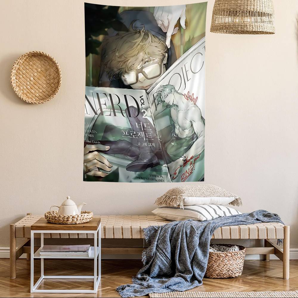 Nerd Project Bl Anime Printed Large Wall Tapestry Art Science Fiction Room Home Decor Decor Blanket