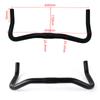 Bike Handlebar Rest Bend Bar Aluminum Alloy 22.2 *25.4*420mm Single Speed Bike Track Fixed Gear Road Bicycle Bullhorn Handlebar