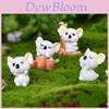 Cute Resin Koala Decoration Adorable Micro Landscape Garden Diy Crystal Ball Accessory