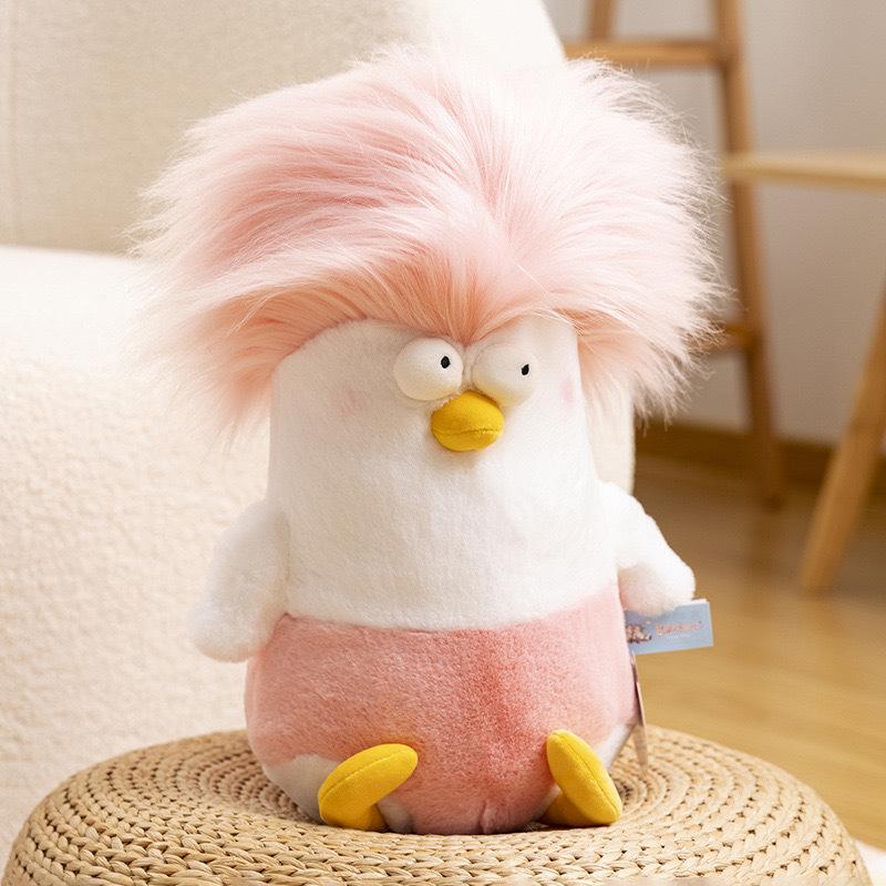Cute Dopamine Plush Stuffed Chicken Doll Soft Pillow Funny Toy Children's Birthday Gift Couple Pillow Room Decoration Ornament