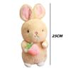Carrot Rabbit Plushy With Q Version Cuddly Animal Toys Sleeping Pillow Toy
