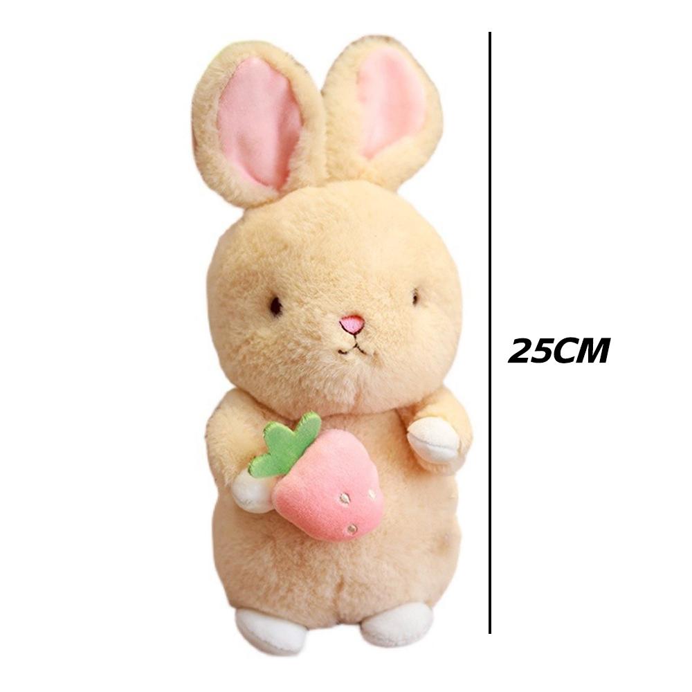 Carrot Rabbit Plushy With Q Version Cuddly Animal Toys Sleeping Pillow Toy