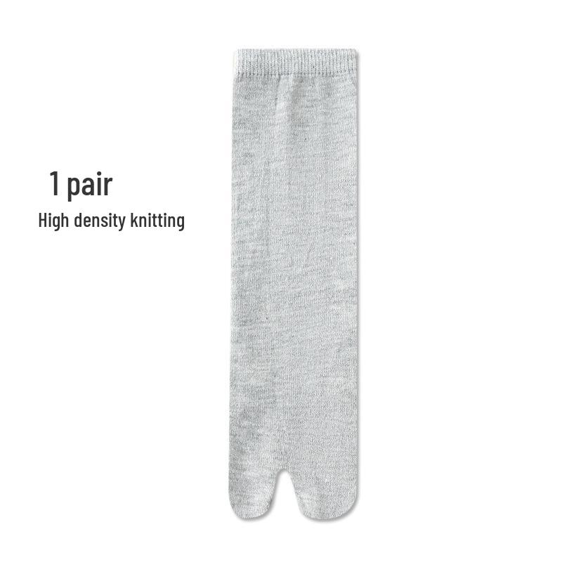 Women's Velvet Mid-Calf Flip-Flop Socks - Summer Thin Split-Toe Design