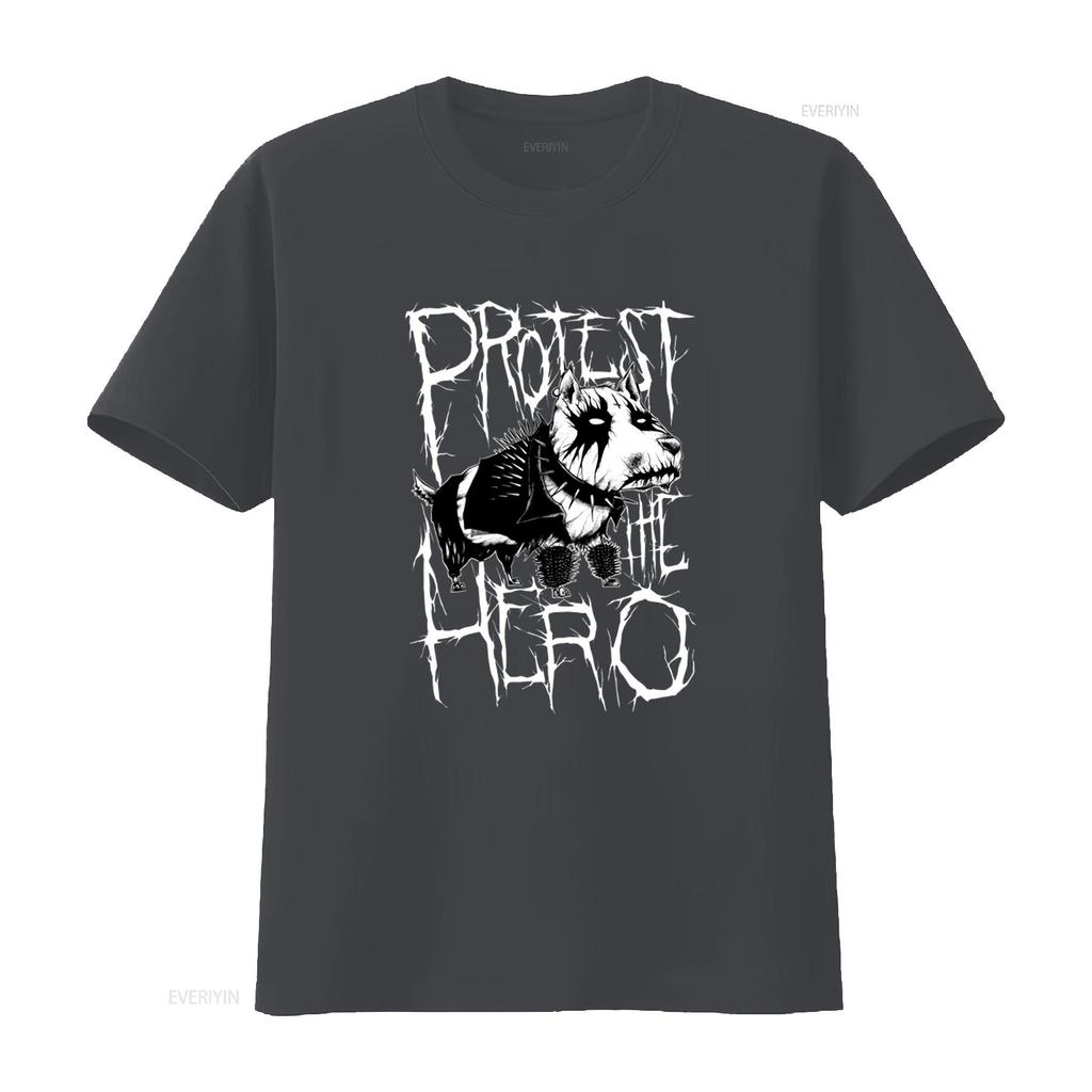 Protest the Hero Band Dawg T-shirt Metalcore Progressief Canada Metal Mode Muziek Streetwear vintage Gewassen Veelzijdig