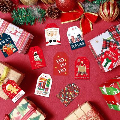 Cross-border Christmas Tree Decoration Gift Boxes & Holiday Cards with Merry Christmas Hang Tags