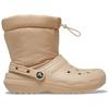 Crocs Versatile Warm Comfortable Short Snow Boots Men boots Beige 206630-212