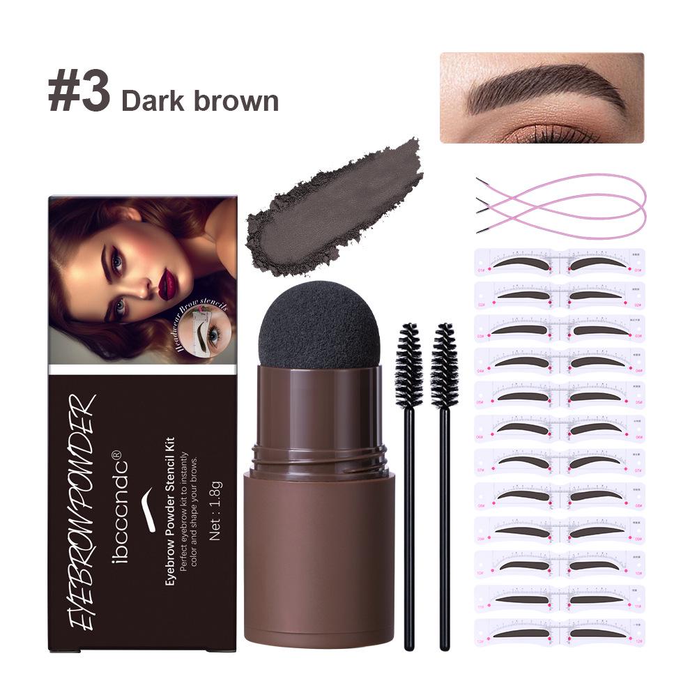 

Universal Brow Powder Headband Stencil: Effortless Contour for Brown & Black Brows - European & American Style.