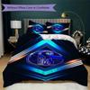 Schalke 04 Pattern Bedding,Quilt Set Quilt Cover Pillowcase Home Birthday Gift(1 * Duvet Cover + 2 * Pillowcase, Without Core)_lx