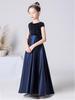 Kids Long Violin Junior Piano [VIISEN] Dress, Dress, Children's Dress, Girls, Elegant, Formal, Concert, Dress, Recital, Wedding, Birthday, Stage,