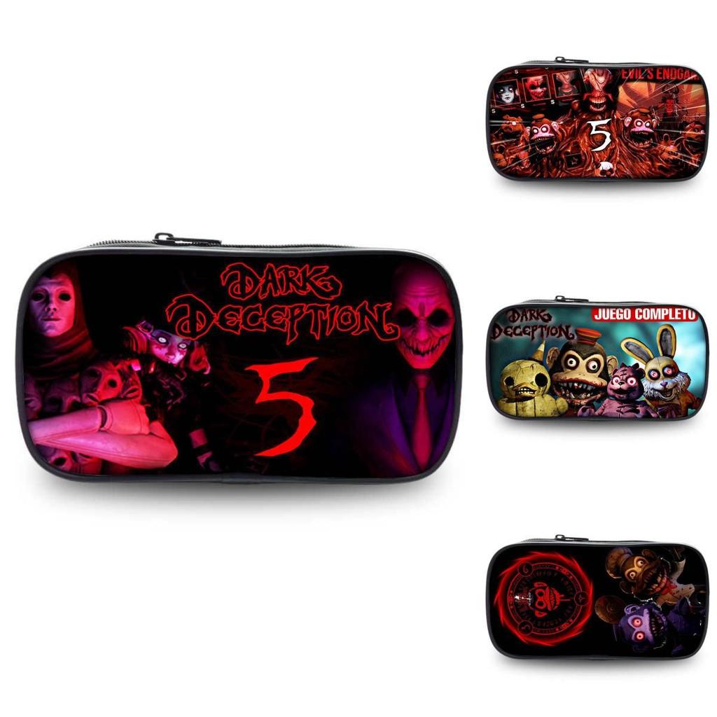 Spacious Dark Deception Pencil Case For Students In Durable Oxford Fabric