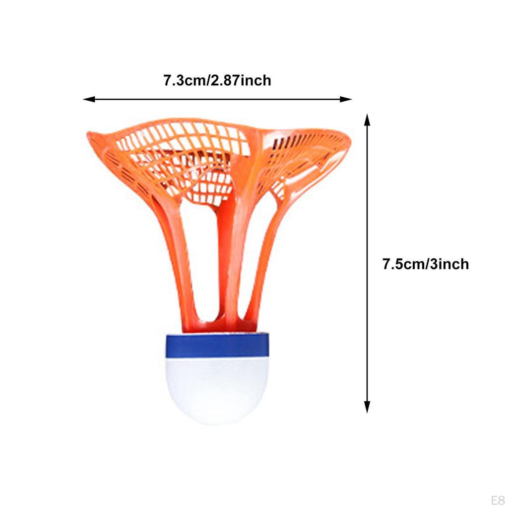3 Pieces Windproof Badminton Shuttlecocks High Speed Training Balls for Parks