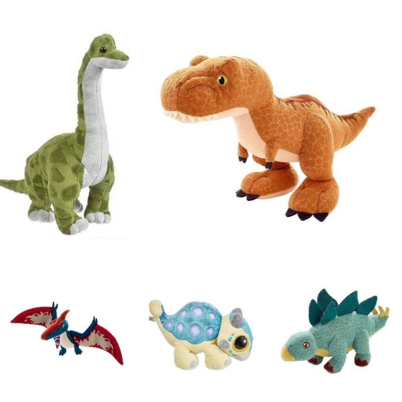 Cute And Soft Jurassic Dinosaur Plush Toys Available In Five Different Species!