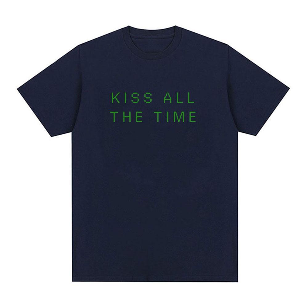 Harry Styles Kiss All The Time Tour 2026 Maglietta con Stampa di Lettere Unisex Retro Girocollo Moda Oversize Cotone Maglietta Streetwear