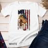 Vintage FUNNY 4th of JULY FISHING Fish American Flag Unisex T-Shirt Mens Womens Tees Top