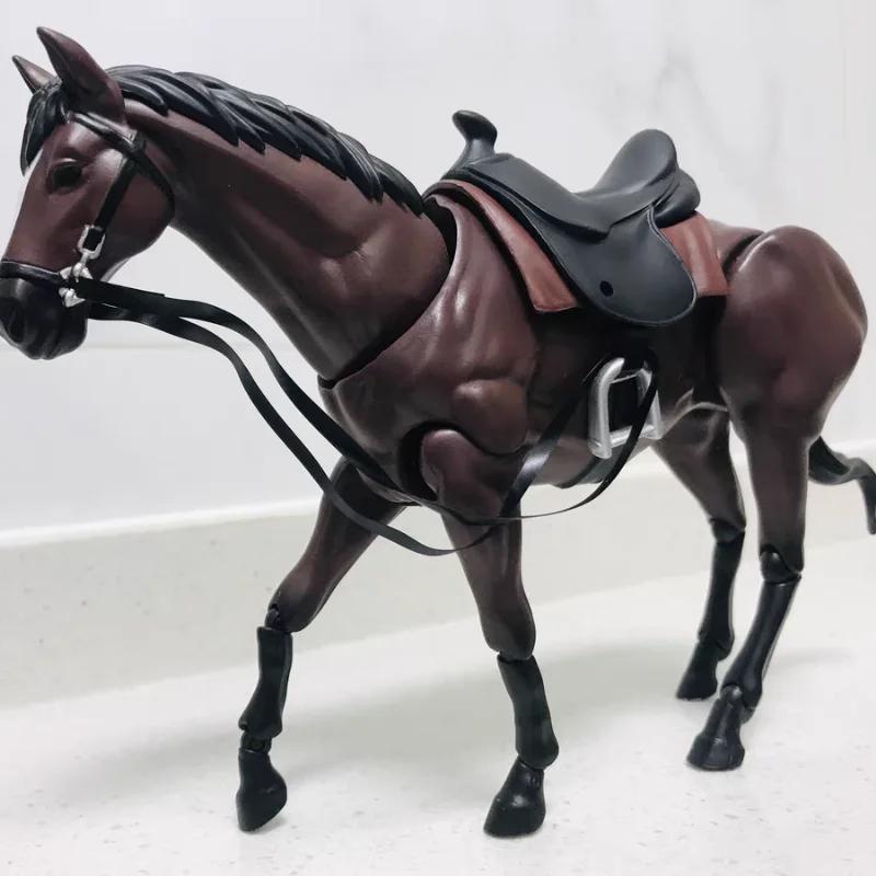Genuine 16cm #490 Figma Max Factory Action Figure Figma Horse Ver.2 White/brown Model Doll Toy Collected Decorated Birthday Gift
