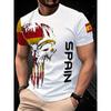 White Skull Mask Fashion Digital Printed Short Sleeved T-shirt