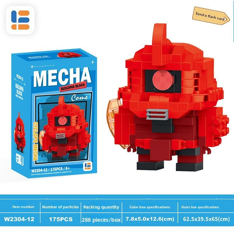 

Коллекционный набор строительных блоков Mechwarrior из АБС-пластика для детей и подростков OneEyed Robot 175PCS