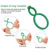10-50PCS Garden Vine Strapping Clips Plant Bundled Buckle Ring Holder Tomato Plant Stand Support Tool Garden Tomato Grapevine Ties