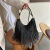 Boho Tassel Crossbody Bag For Women Stylish Retro Shoulder Purse With Fringe Details Versatile Design Perfect For Casual Outings Or Commuting