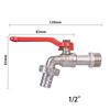 1Pc/2Pcs 1/2inch Garden Irrigation Faucet Brass IBC Tank Water Tap Single Outlet Valve Replacement Antifreeze Accessories