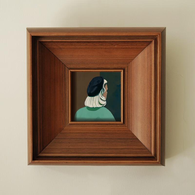 Vintage Solid Wood Decorative Painting