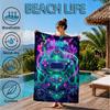 Neon Gaming Controller Beach Towel, Microfiber Beach Towel, Perfect For Pool, Beach, Travel, Home Decor Beach Party Fan Gifts