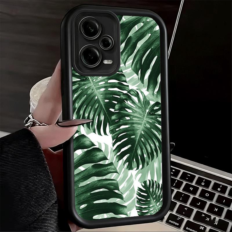Phone Case for Xiaomi Redmi Note 15 14 13 Pro Plus Summer Plants Green Leaf Shell 12S 11 11S 11T 5G 14S Soft Silicone Funda