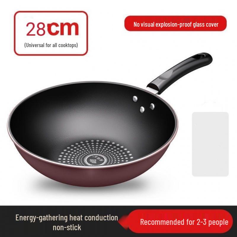 

Німецький кристалічний алмазний антипригарний вок для смаження, без олії, без диму, для індукційних та газових плит Default