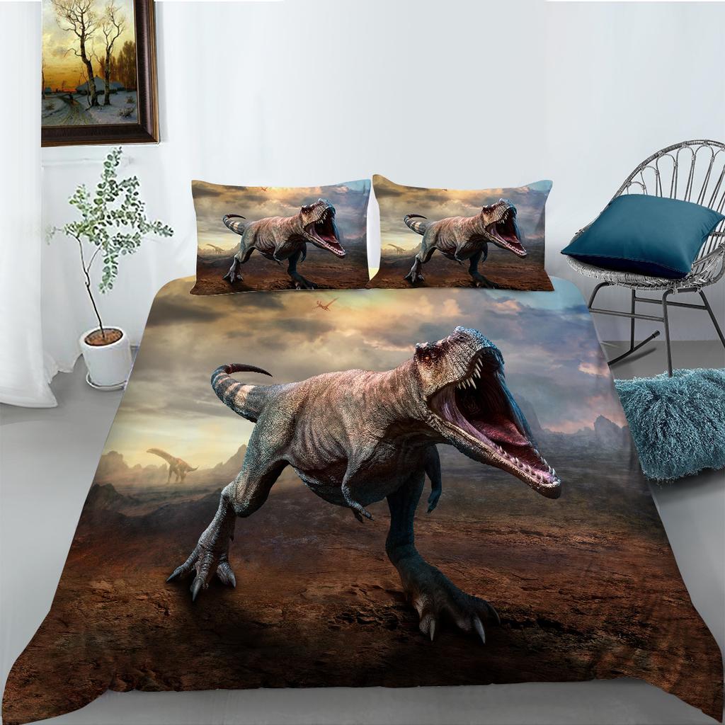3D Digital Printing Polyester Bedding Two-Or Three-Piece Dinosaur Series