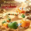 Two Speed Modes Electric Snake Toy Light Up Eyes Magnetic Food Collecting  Family Games