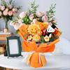 Crochet Flowers Bouquet ,Knitted Artificial ,Crochet Sunflower for Father's Day