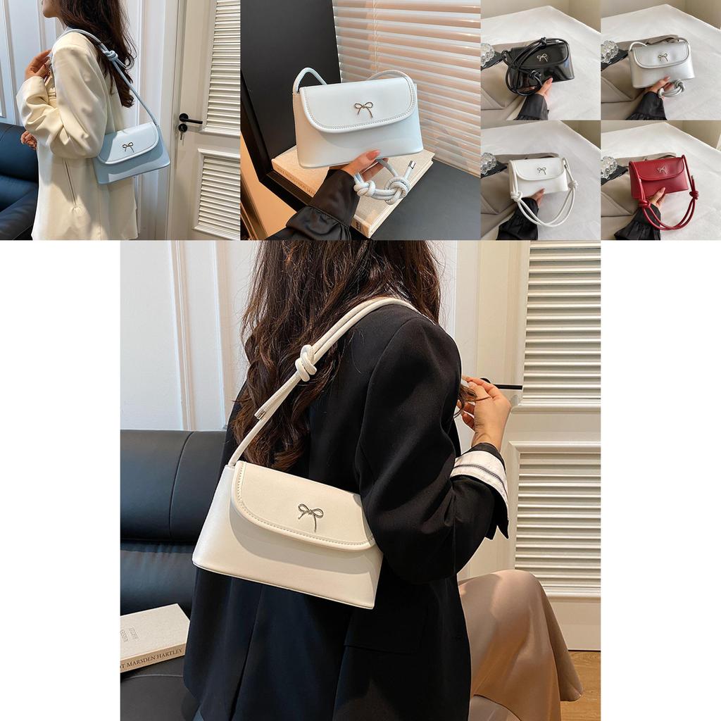 Chic Casual Korean Style Solid Color Small Handheld Shoulder Bag Ideal For Daily Outfits In Multiple Colors